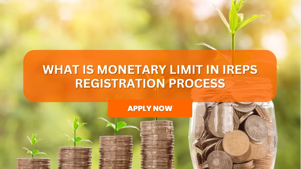 What is monetary limit in IREPS Registration Process